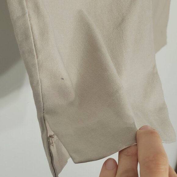 Reitmans Women's Khaki High Waist Cotton Blend Leg Stretch Capri Pants Size 11 - Picture 4 of 13